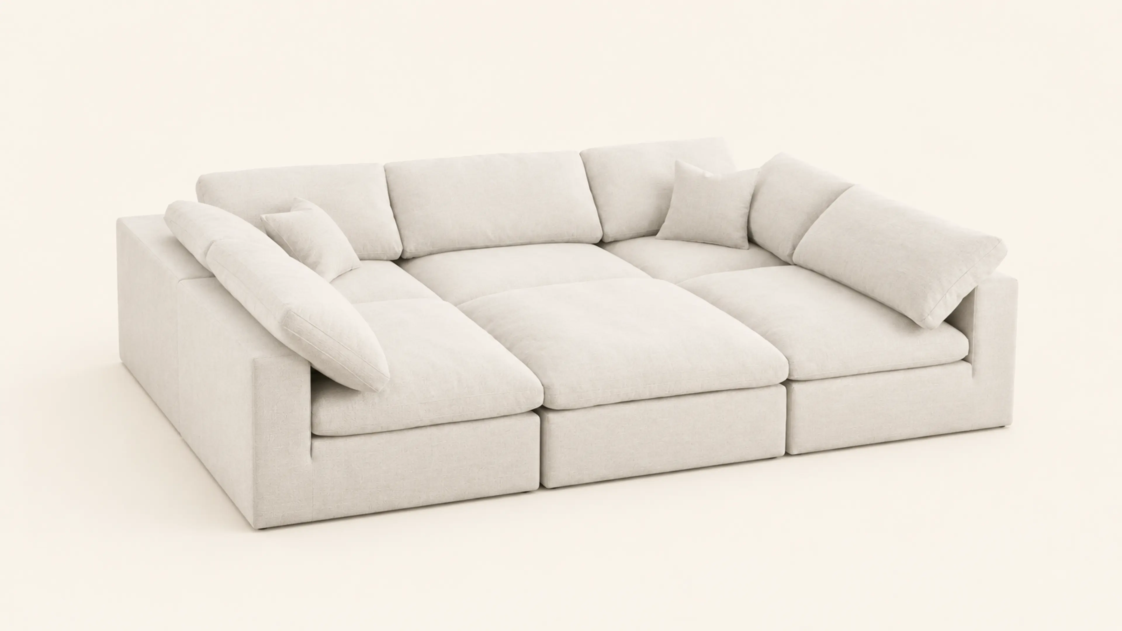 Serene Linen Modular Sectional