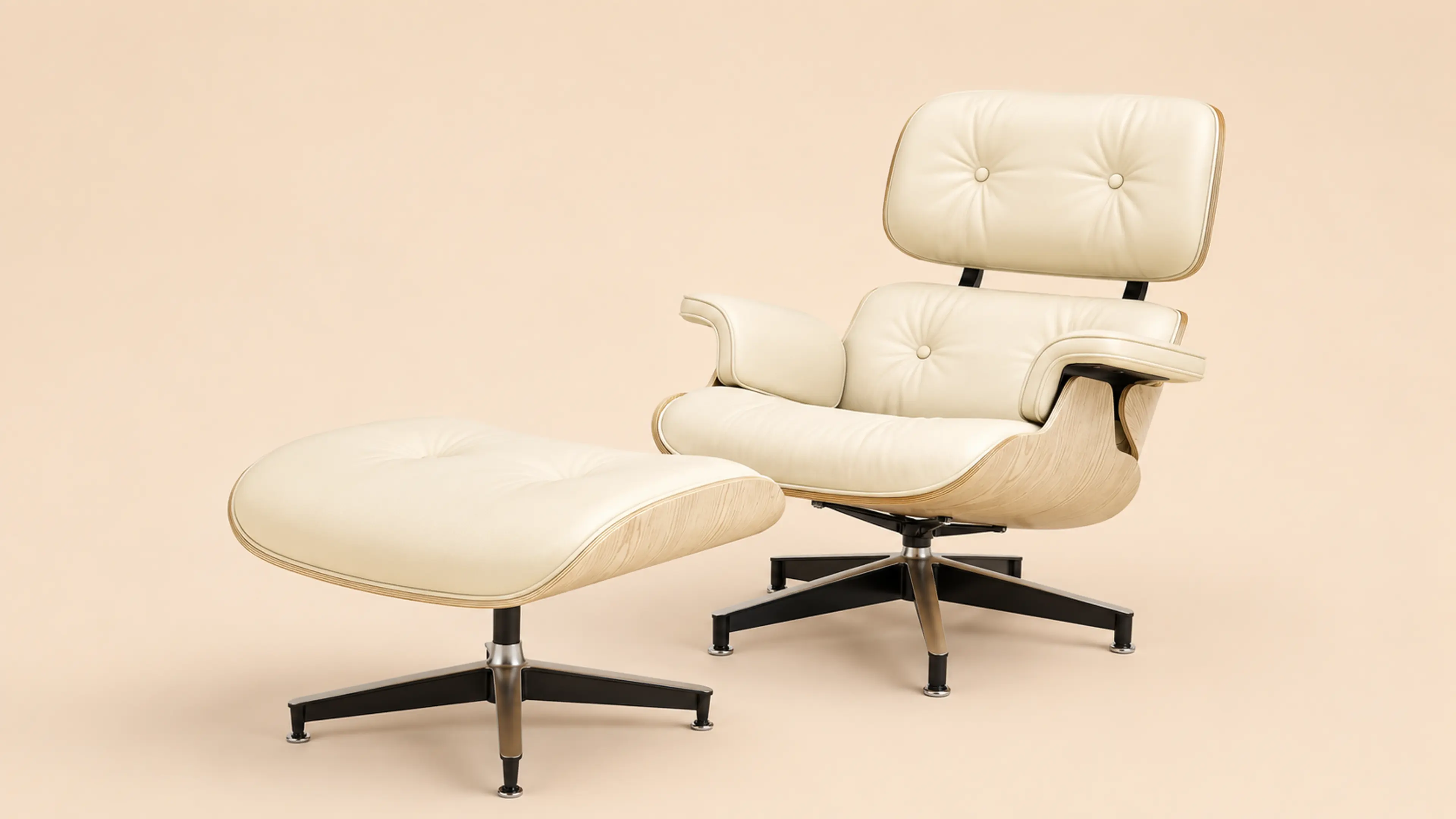 FHS Life Furniture Eames Lounge Chair and Ottoman Replica