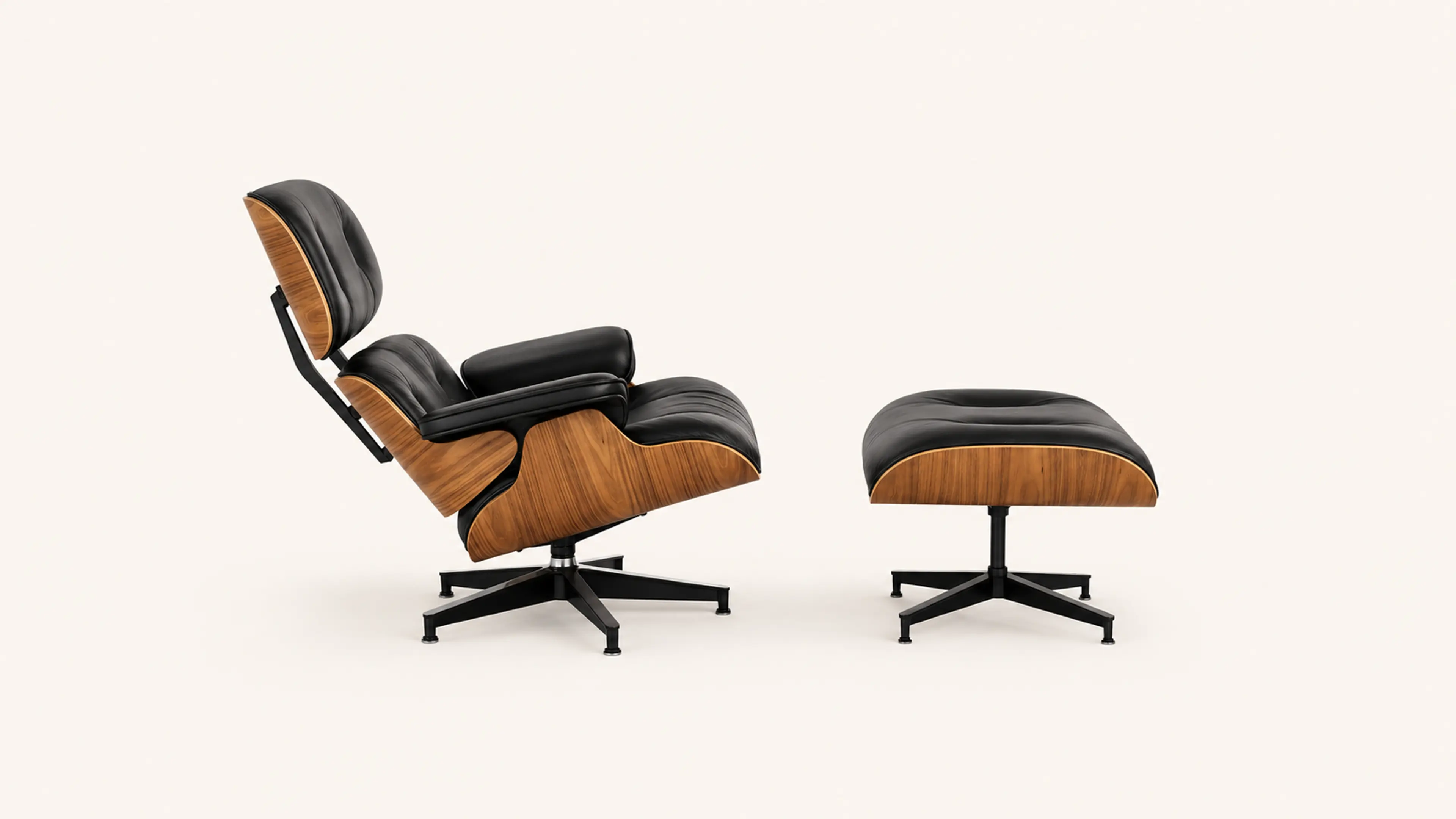 Craft Home Decor Eames Lounge Chair and Ottoman (Tall Version)